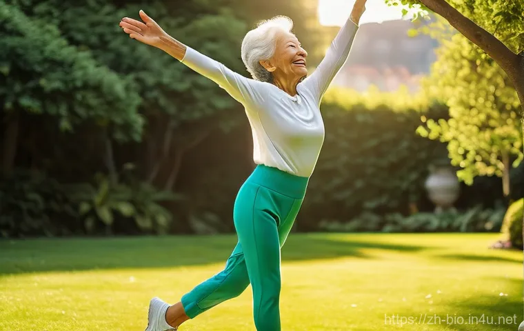 파킨슨병과 도파민 - **Dopamine and the Joy of Movement:**
    "A vibrant, elderly woman, dressed in stylish yet comforta...