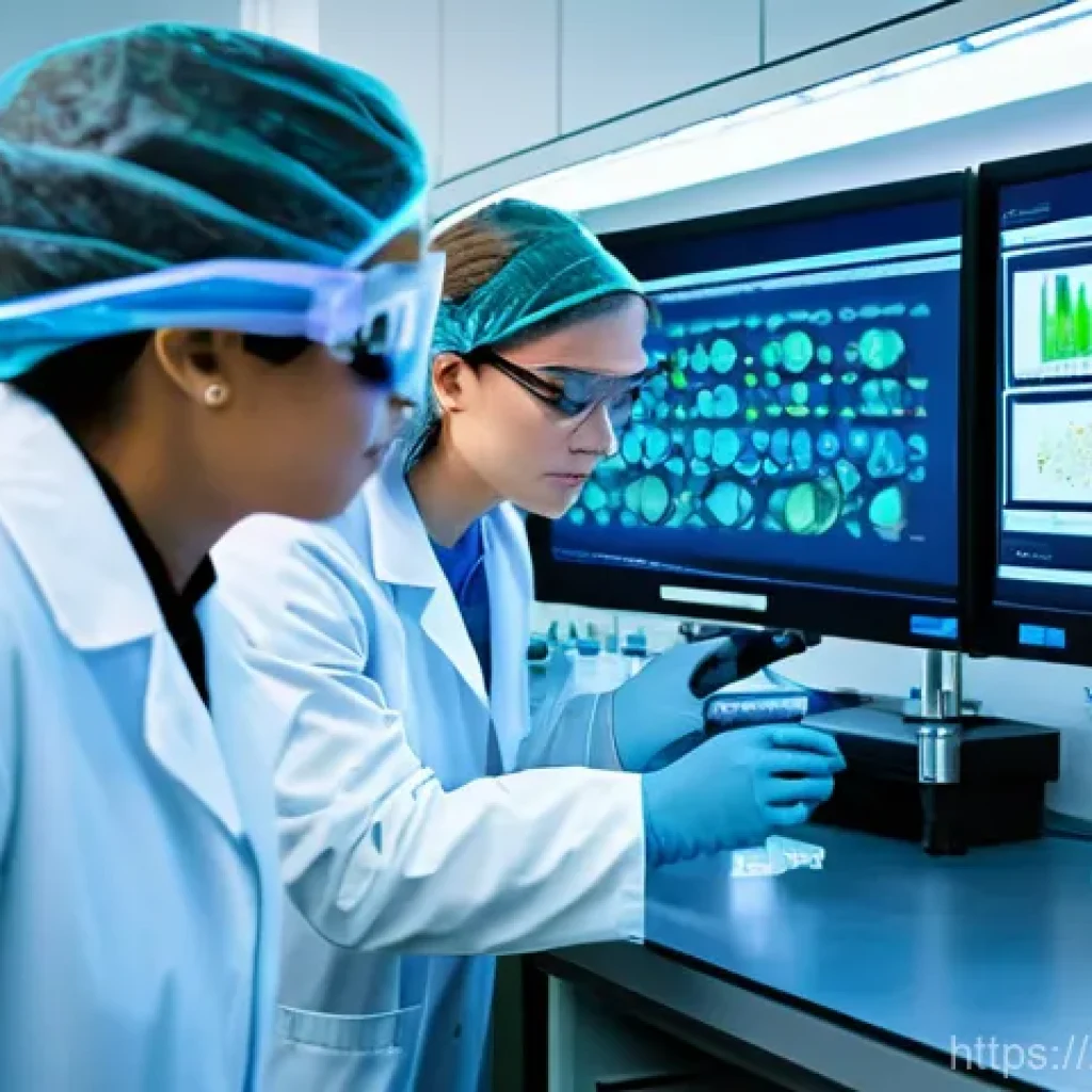 유전자변형작물 GMO 안전성 - **Prompt 1: Scientific Rigor and Safety Assessment**
"A clean, brightly lit, state-of-the-art bi...