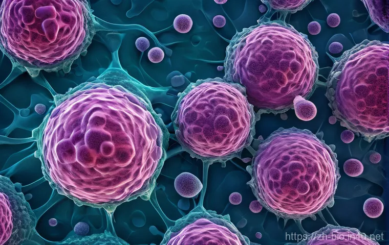 세포 사멸 기전 - Image Prompt 1: The Gentle Activation of Cellular Self-Destruction** 세포 사멸 기전 - Image Prompt 1: The Gentle Activation of Cellular Self-Destruction**