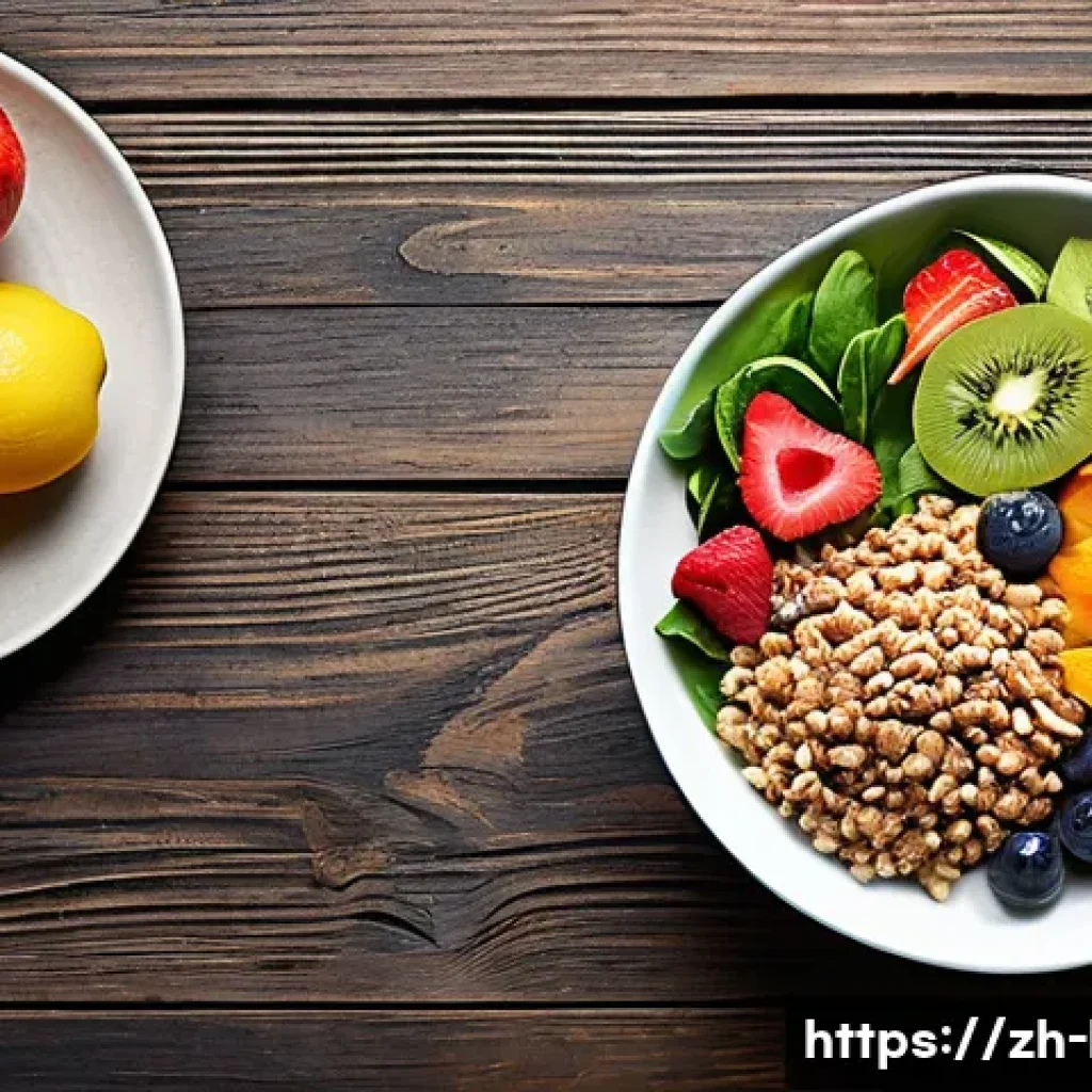 호흡과 에너지 대사 - **Nutrition:** A beautifully arranged, healthy meal (e.g., a colorful salad with lean protein, whole...
